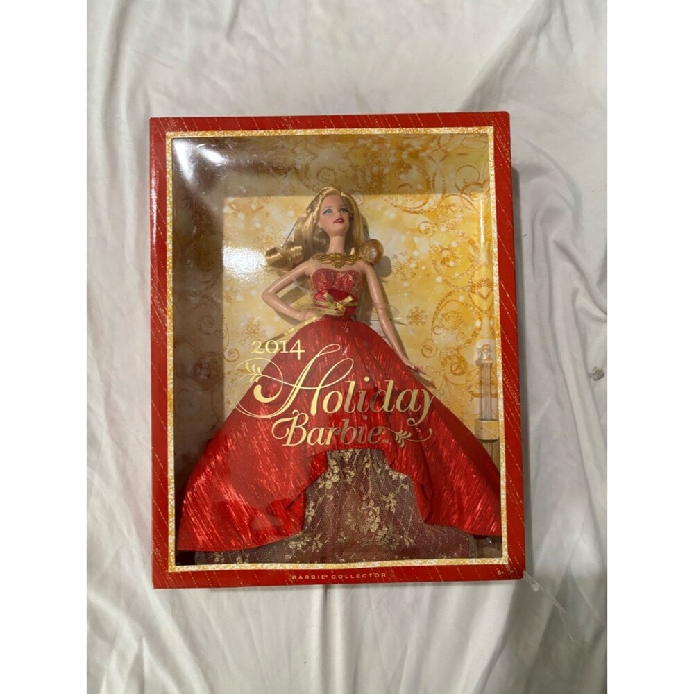Barbie Holiday Collector Doll in Red and Gold Gown
